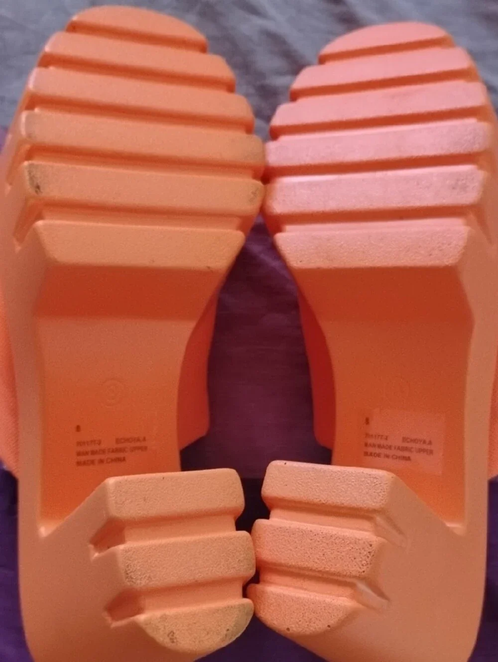 Cape Robbin Neon Orange Chunky Platform Mules